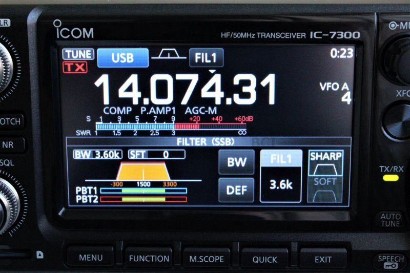 ICOM IC-7300 HF / 50MHz & 70MHz All-Mode Transceiver In voorraad