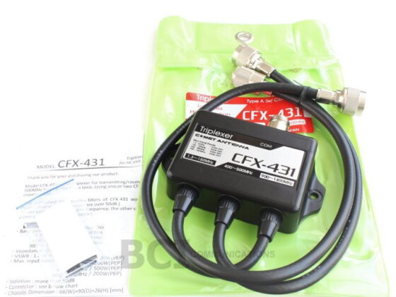 <b>COMET CFX-431A PL/N/N</b> <br> Triplex-Filter <br> 144 / 430 & 1200MHz