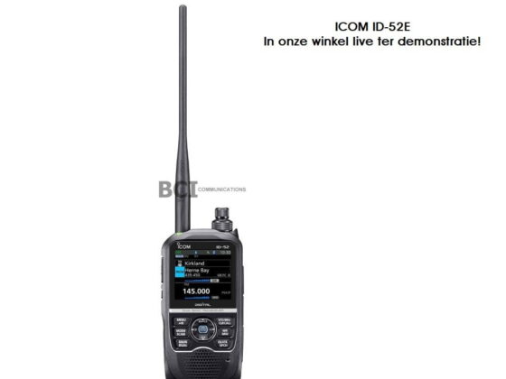 <b>ICOM ID-52E </b> <br> 144 & 430 MHz <br> Luxe FM & D-Star portofoon <br> <br> Op voorraad!