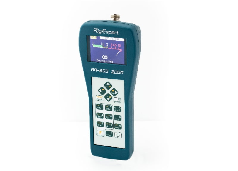 <b>RigExpert AA-650 ZOOM Bluetooth</b><br> Antenne Analyzer <br><b>100 kHz tot 650 MHz</b>
