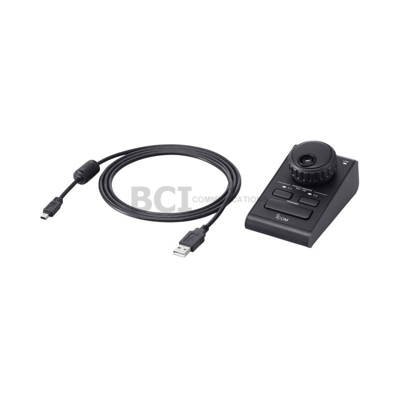 <b>ICOM RC-28</b> <br>Remote VFO / P.T.T. knop <br><b>t.b.v. afstand besturing</b>
