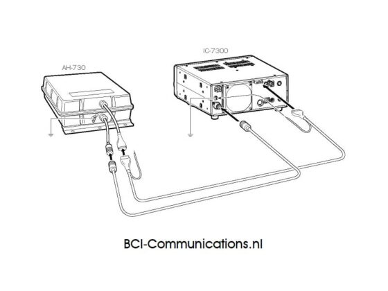 <b>ICOM AH-730 </b> <br> End-Fed tuner <br> <b> 1,8 tot 54MHz <br> Geschikt voor Digi-modes! </b>