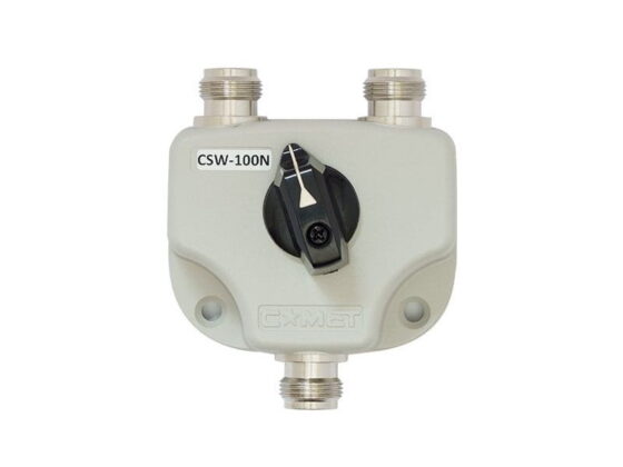 <b>COMET CSW-100 </b> <br> Coax Schakelaar <br> <b> DC tot 500MHz PL-Connector </b>
