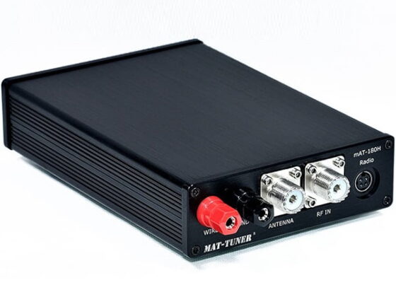 <b>MAT-TUNER mAT-180H </b> <br> Coax en langdraad tuner <br> <b> Voor ICOM 1,6 tot 54MHz </b>