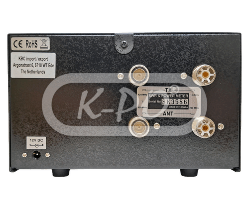 K-PO TX-502-N Power/SWR Kruisnaaldmeter <br> 1,6 > 525MHz 200 Watt