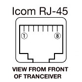 ICOM HM-154T Luxe DTMF Handmicrofoon 8PIN RJ45 Modulair